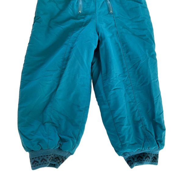 Vintage 90’s Lands’ End One Piece Snow Suit Hood Kid’s S (4T/4) Insulated - Picture 3 of 12
